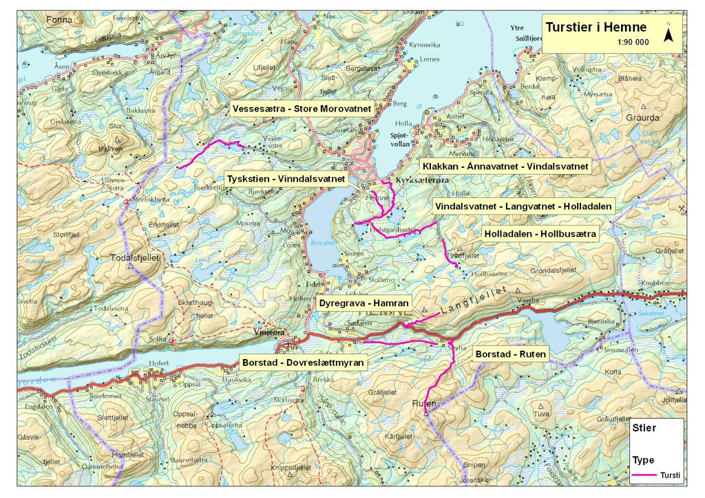 Holladalen Hollbusætra. Tabell 3.32. Tabellen viser kostnadene ved å gjennomføre merking og tiltak mot slitasje på strekningen Holladalen Hollbusætra.