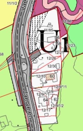 Jaervein 56-64, Innsigelse A1-26 Kommuneplan 2014: Forslag til endring: I kommuneplanen 2014 ble det fremmet innsigelse av overordnede