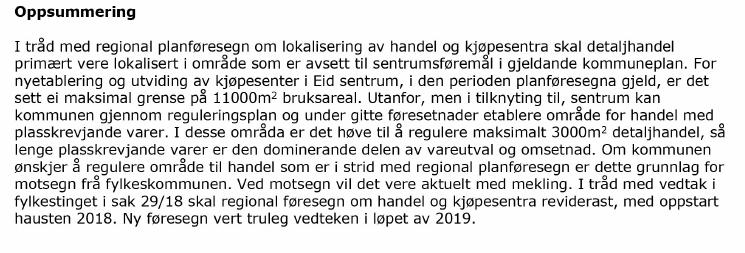 02) 5.2.11 Fylkesdelplan for arealbruk (2000) Denne er oppsummert i ei sjekkliste, som planleggar/sakshandsamar kan nytte, dette utgjer