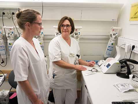 Foto: Grete Hansen PNA mulighetenes arena På Sørlandet sykehus gjør sykepleierne på akuttmottakene influensatest, mens ambulansearbeiderne tester Troponin-T. Få andre sykehus i Norge gjør det.