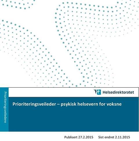 Prioriteringsveileder for spesialisthelsetjenesten: Lettere tilstander av angst og depresjon kan håndteres i