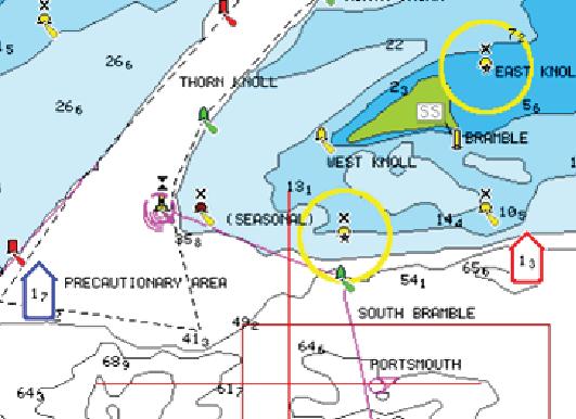 Tidevanns- og strøminformasjon tilgjengelig i Navionics-kartet, er knyttet til spesifikk datoer og tidspunkt.