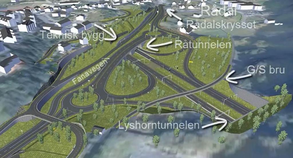 Luftkvalitet Planområdet vil bli påvirket av den kommende trafikkmaskinen i dagsonen mellom Råtunnelen og Lyshorntunnelen. Begge tunnelene har to løp. Flere tunnelløp vil munne ut i dette området.