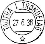 1938 og samtidig omgjort til poståpneri med navnet TAUTRA I TRØNDELAG.