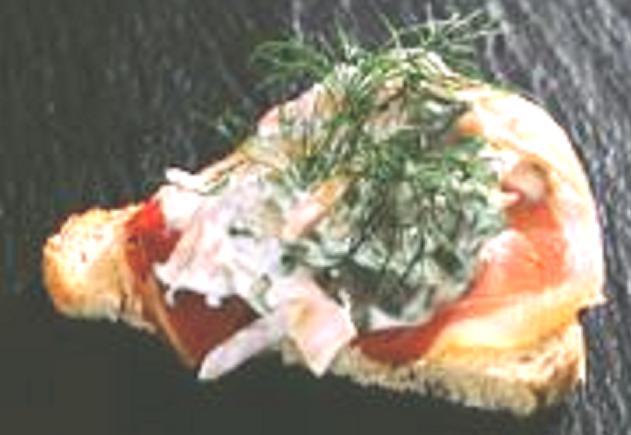 Skinkesmørbrød 4 porsjoner 4 skiver brød Smør 4