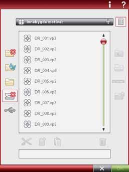 SE GJENNOM FILE MANAGER Trykk på File Manager-ikonet på den utvidede verktøylinjen for å åpne File Manager.