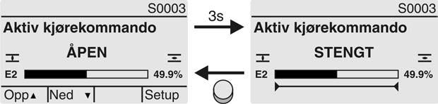 Bilde 39: Dreiemoment enheter Visning i prosent ÅPEN - STENGT-styring En visning på 100 % svarer til maks. dreiemoment som er angitt på aktuatorens typeskilt. Eksempel: SA 07.5 med 20 60 Nm.