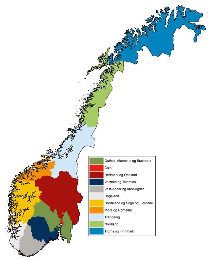 REGIONREFORMEN 11 FYLKER 1.