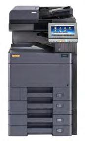 UTAX 2506ci MFP Multifunksjon, Farge Dokumentmater: 50 ark Papirmagasin: 4x500 (std 2x500) + 1x150 Papirformat: A6R - SRA3 Papirvekt: Universal kassett: 52-300g Multi
