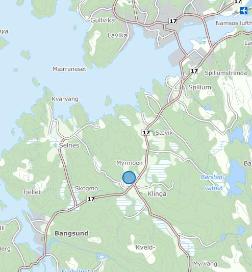Side 7 av 7 Saksopplysninger Planområder ligger ved Klingenberg i Klinga, like ved Bjørkly skole. Ca 9 km. Fra Namsos sentrum. Området består av skogsmark av middels bonitet.