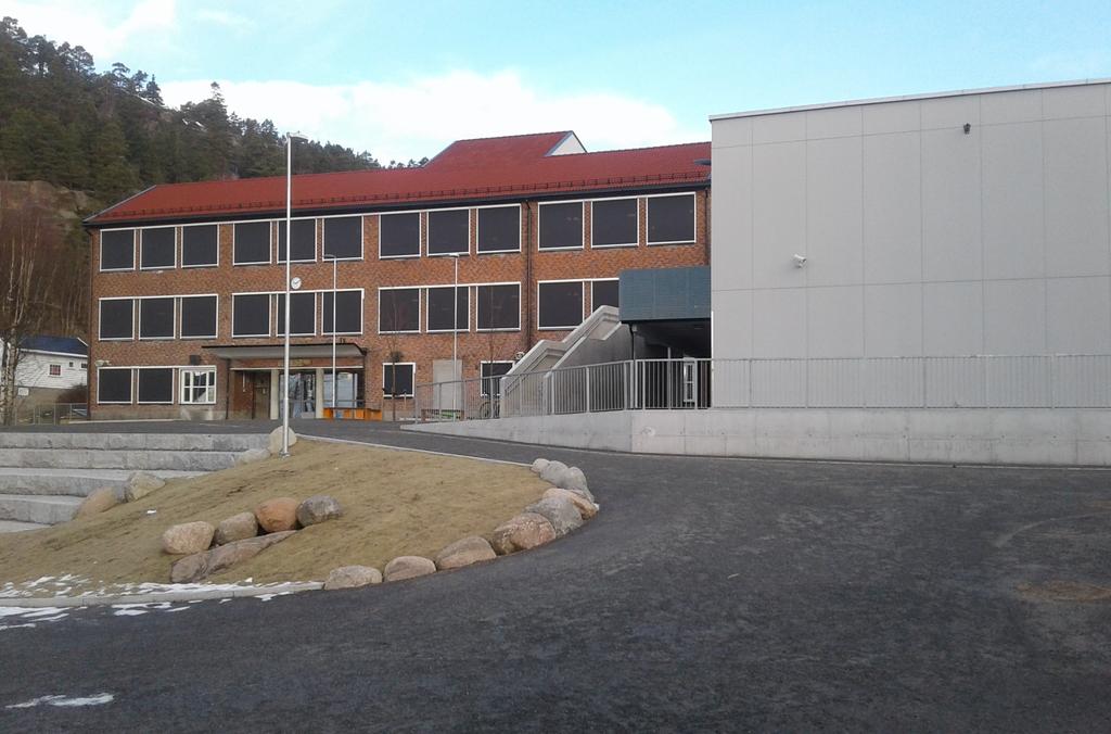 Nye Tofte barneskole tatt i bruk 2 jan 2017 Rehabilitering av ca. 2.700 m2 Tilbygg ca.