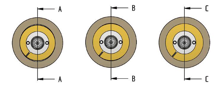 ønsket moment er oppnådd. 1.13/ Axle and nut may be secured with wire locking.