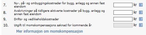 Side 5 av 8 Spørsmål 7-10 gjelder hvis dere har naturmøteplass eller andre bygninger el. (Se forklaring på de ulike punktene ved å holde pila over spørsmålstegnet når du er inne i medlemsregisteret.