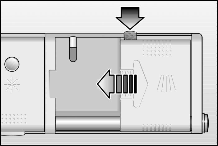 Kammer for oppvaskpulver med doseringshjelp Doseringsinnstillingen i pulverkammeret hjelper til å fylle på den riktige mengden.