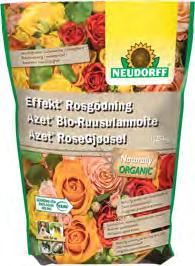 for roser, stauder og ettårige blomstrende planter Utplanting: 25 g pr.