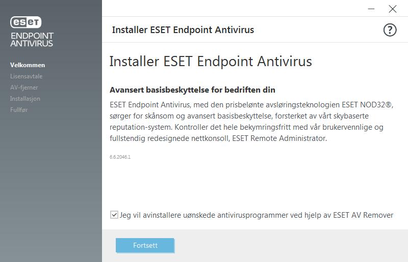 3. Bruke ESET Endpoint Antivirus alene Denne delen av brukerveiledningen er dedikert til brukere som bruker ESET Endpoint Antivirus uten ESET Remote Administrator.