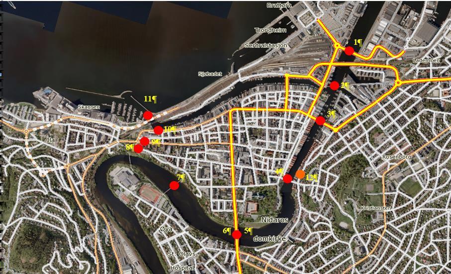 Registreringer Manuelle rushtidstellinger Trondheim Til og fra Midtbyen 10 000 8 000 6 000 4 000 2 000 0