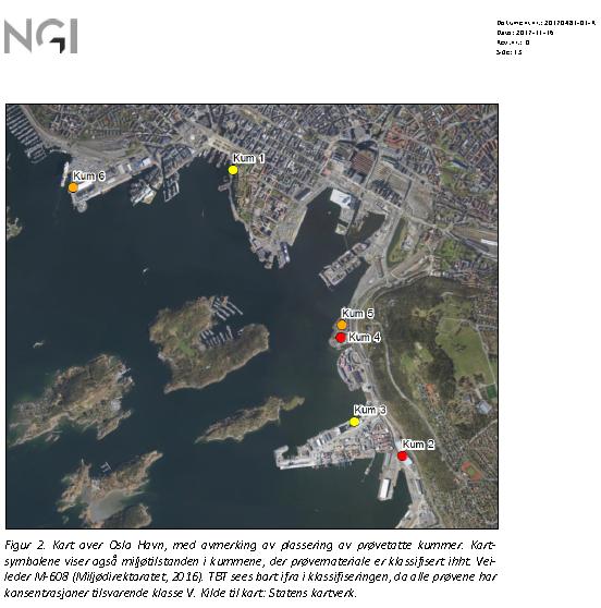 HAV tar prøver i kummer og sandfang lokalisert i det geografiske området Oslo havn.