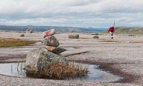 Her har fylkesleder Anndi Lomeland Jacobsen gleden av å hilse på globetrotteren Thor Heyerdahl under ENS-1993.