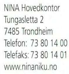 Tungasletta 2 7485 Trondheim Telefon: