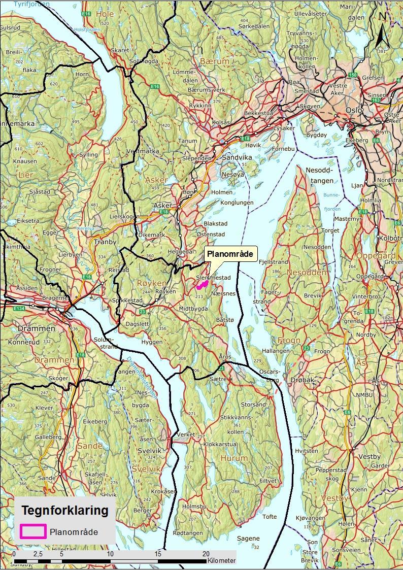 Figur 1: Oversikt over planområdet.