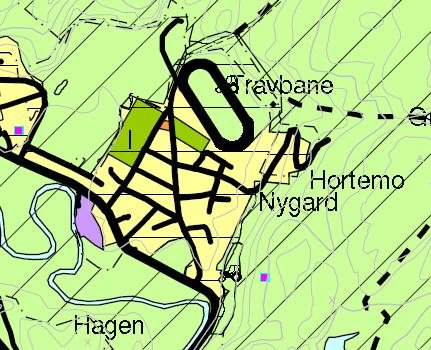 Hortemo Idrettspark - detaljregulering 3 2 PLANSTATUS Området er avsatt til