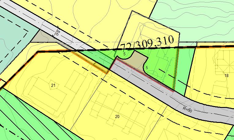 Kobling mellom ny plan, Kalshågen II og gamle Kalshågen Reguleringsplan Fjelldal Nedre ved småbåthavna blir overlappet ved adkomst fra Sjøveien.