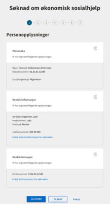 Nyttig funksjonalitet i digital søknad om økonomisk sosialhjelp Søknad