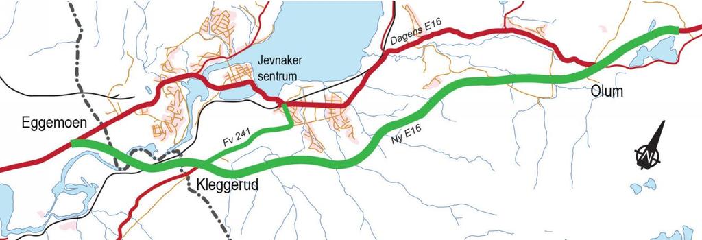 2 Bakgrunn for reguleringsplanarbeidet 2.1 Prosjektets betydning E16 går mellom Bergen og Gävle i Sverige, og er en av Norges hovedveger mellom øst og vest.