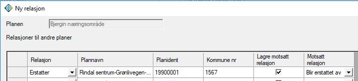 Litt om mer om digitalt planregister, relasjoner En arealplan kan ha forhold til andre planer.