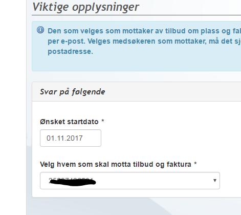 Det er nytt i søknadskjema nå at