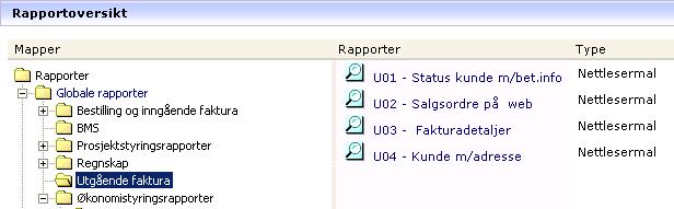 Agresso - har regn.mottaker betalt? Spørring på kunde/salgsordre For at du enkelt skal finne og følge opp salgsordren er det laget rapporter som gir deg tilgang til reskontroopplysninger, dvs.