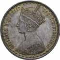 Den mynten det er snakk om var en 2-shilling, eller florin, noe som tilsvarete en tiendedels pund.