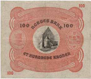 Sedler 14 100 kroner 1919.