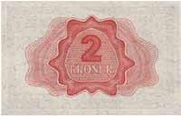 2 kroner 1918 (3) og 1 krone 1917 (4) VK 300 102 2 kroner 1940.