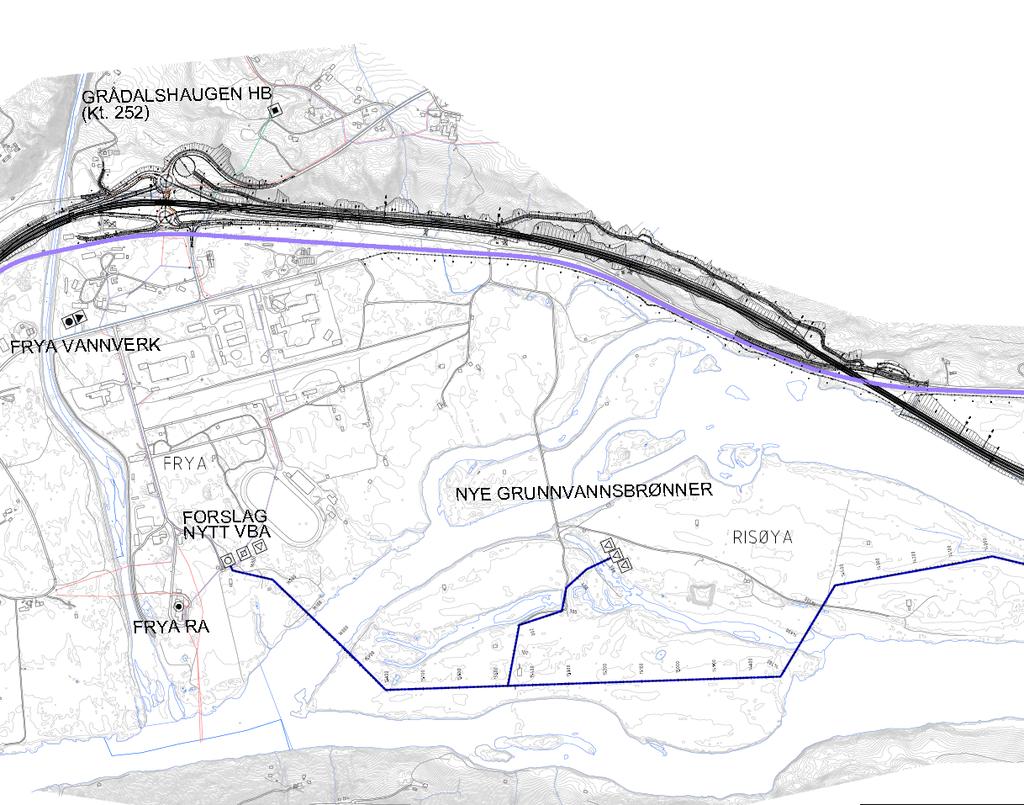 Den mest aktuelle løsningen vurderes å være etablering av ny hovedvannkilde på Risøya, kalt alternativ 1D. Det vurderes også etablering av en reservevannkilde som kan bli liggende på Risøya.