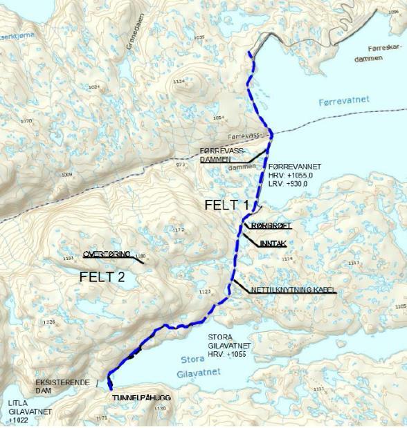 Etter endt anleggsdrift skal veien legges igjen og arronderes tilpasset omliggende terreng. Midlertidig anleggsvei/faring for Felt II er nevnt i kapittel 2.