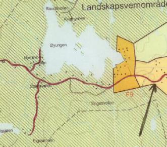 - Det forutsettes opprettet særskilt avtale på vegen. - Før arbeid igangsettes, skal det innhentes tillatelse fra Holtålen kommune. Omsøkte tiltak ligger innenfor Øyungen landskapsvernområde.