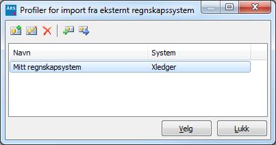 Import av regnskapsdata Når du skal importere data fra et regnskapssystem, kan dette gjøres med Importer... knappen i klientinformasjonen.