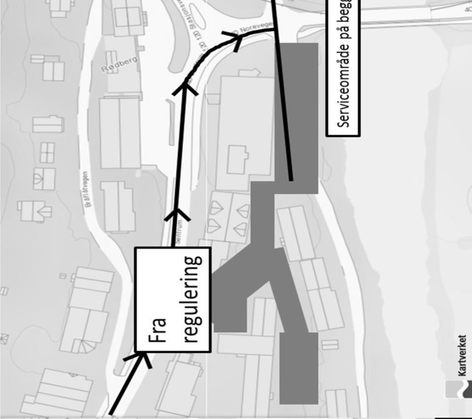 Fra: TK 2D - Service inn, Rødberg Distanse (km) Del 1 Side Til: 2E - Service ut, Brannstasjonen