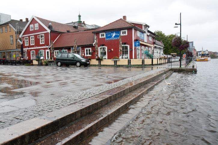 Utfordring for både plan og beredskap Permanent endring havnivåstigning Hendelser med