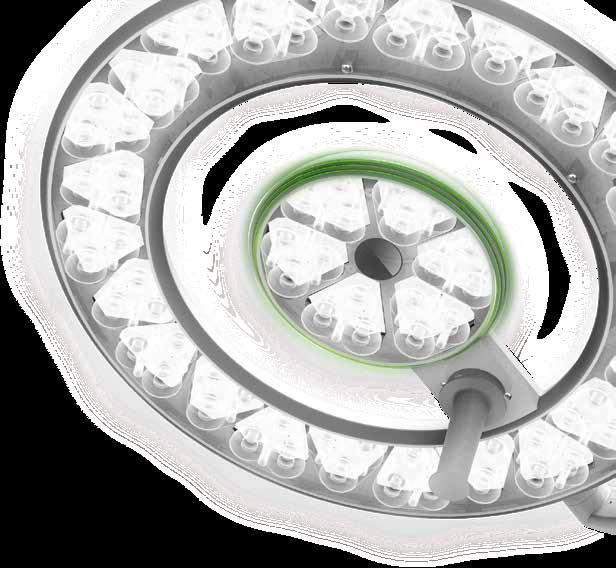 Q-Flow har i tillegg Dynamic Obstacle Compensation (DOC ) som automatisk tilpasser seg skyggene i lysfeltet.