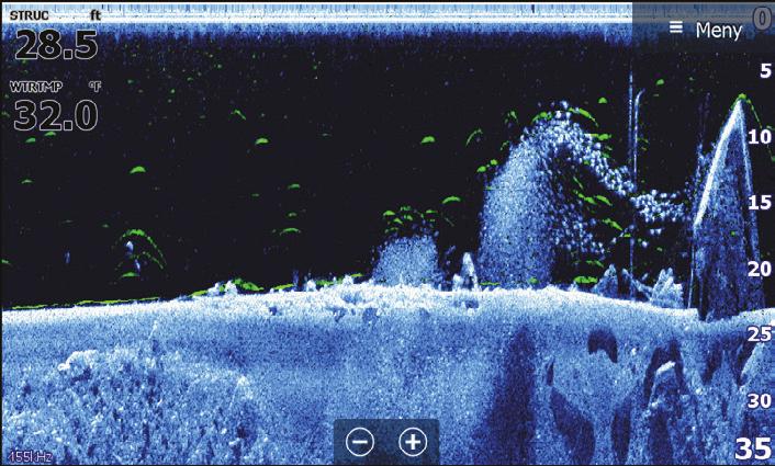 FishReveal for å vise fiskebuer i DownScan-bildet.