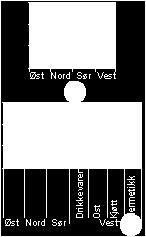 I eksemplet vises Vestlandet slik at detaljert informasjon om regionen vises, mens andre regioner fremdeles vises uten detaljert informasjon.