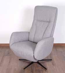 880,- JIVE Stillig og moderne recliner i sort Top Soft hud/pvc.