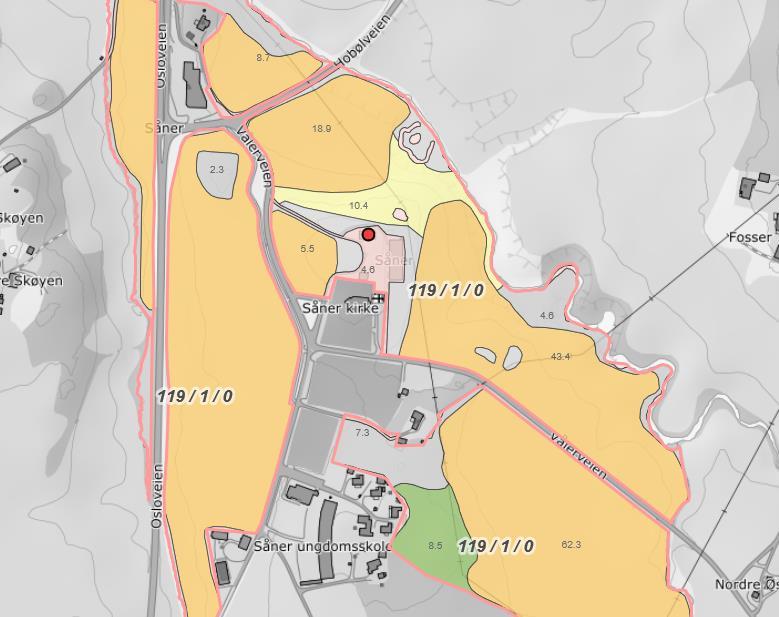 4. VURDERING OG AVKLARING AV MOTTAKSAREALER FOR MATJORD FRA PLANOMRÅDET Eiendommen med gnr./bnr. 119/1 i Vestby kommune er registrert med forekomst av floghavre i Mattilsynets floghavreregister.