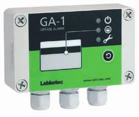 en fettutskiller. Systemet består av en GA-1-kontrollenhet, GA-SG1-føler og en kabelskjøt.