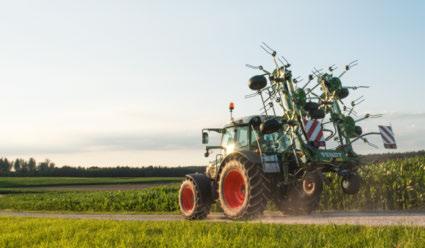 Fendt er kompakte i transportstilling.