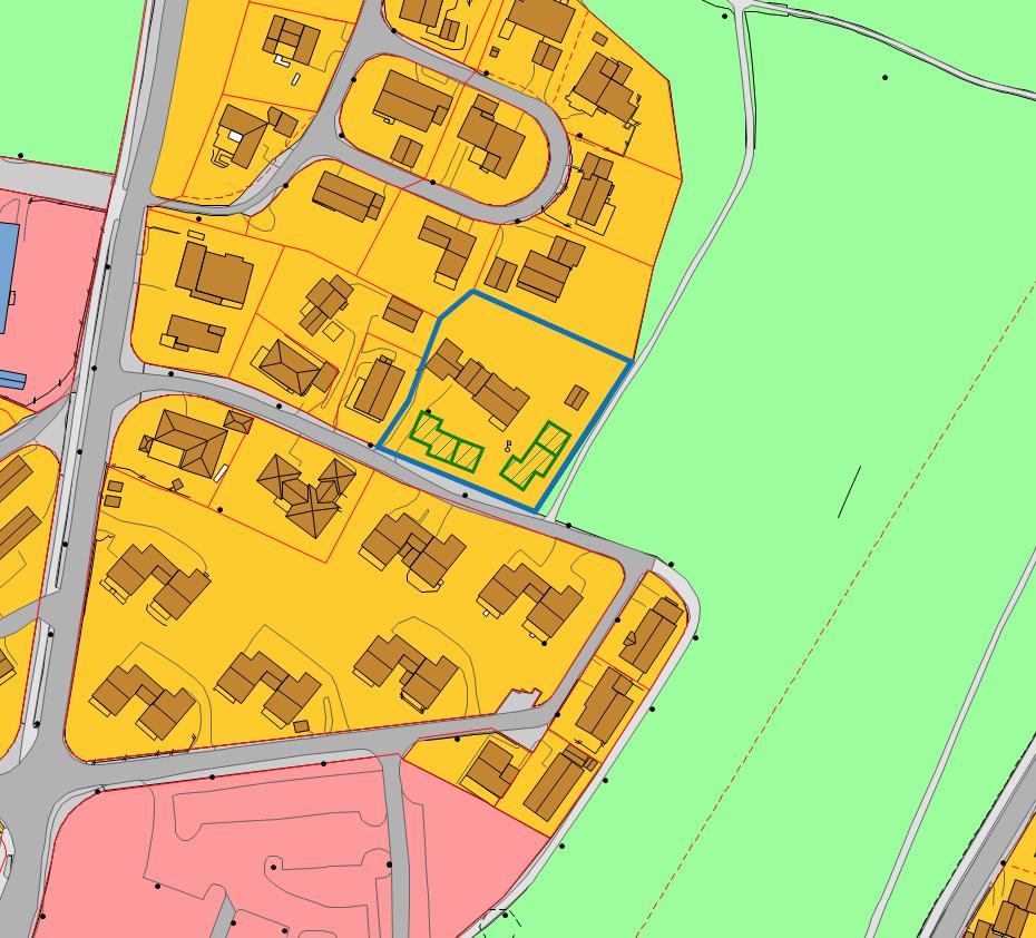 Formål: Bebyggelse og anlegg, nåværende Eventuell kommunedelplan: