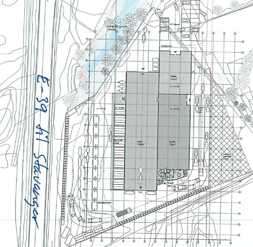 3 Prosjektet De er planlagt å etablere næringslokaler over en grunnflate på 2340 m 2, der omtrent halve arealet skal brukes som lager mens den andre halvdelen er tiltenkt butikk.